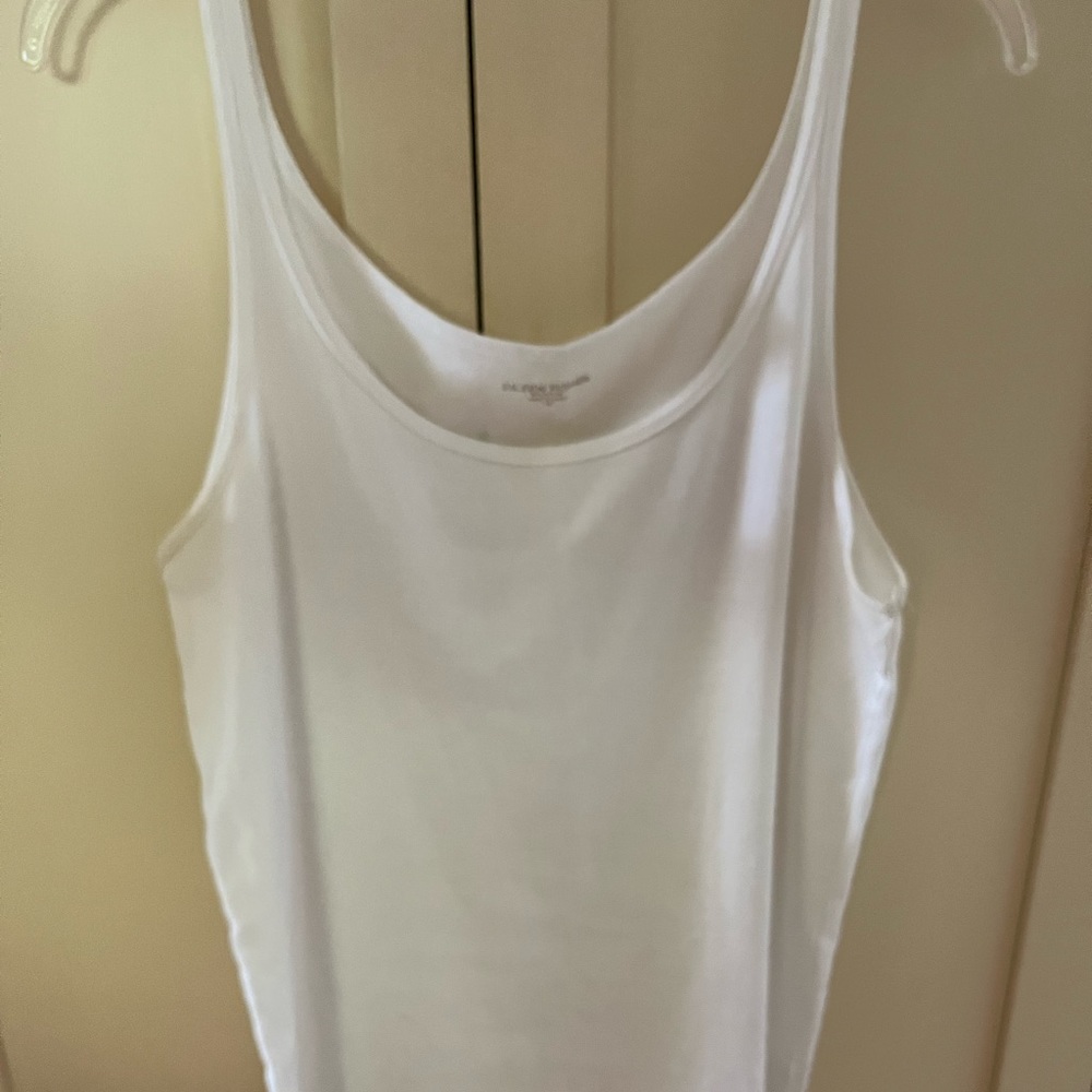 Eileen Fisher Organic Cotton Tank Top White XL